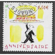 FRA 2004 50c 'GREETINGS - ANNIVERSARY' FINE USED (EBID56-065)