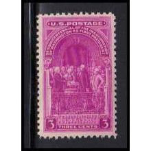 854 3c Washington Inauguration Just Clears MNH O6036
