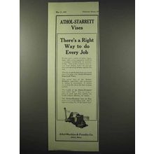 1922 Athol-Starrett Vise Ad - Right Way to Do Every Job