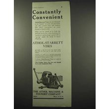 1922 Athol-Starrett Vise Ad - Constantly Convenient