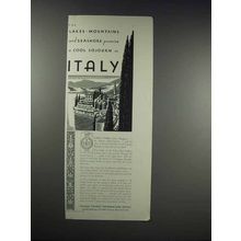 1931 Italian Tourist Information Office Ad - Seashore