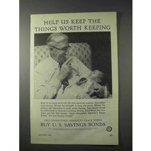 1959 U.S. Savings Bonds Ad - Worth Keeping