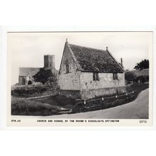 Church and School of Tom Brown's Schooldays Uffington Postcard RP UFN23