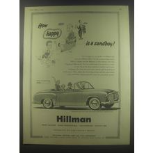 1954 Hillman Minx Convertible Ad - How happy is a sandboy?