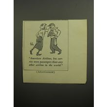 1951 American Airlines Advertisement - cartoon by George Price