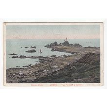 Corbiere Point Jersey Postcard Posted to Falla in Vale Guernsey