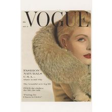 1960s USA Burberry Ladies Coat Angela Howard Vogue Magazine Postcard