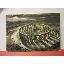 STONEHENGE, Wiltshire, 1400 BC. by Alan Sorrell ...unused postcard =