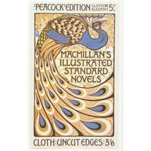 Peacock Book Macmillan Illustrated Standard Novels Advertising Postcard