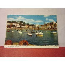 THE HARBOUR, TORQUAY, DEVON unused postcard by Bamforth dated 1984 #