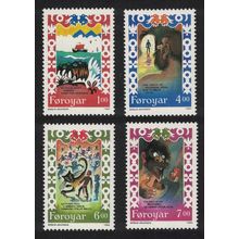 Faroe Is. 'Brusajokil's Lay' Traditional Song 4v 1994 MNH SG#260-263 Sc#270-273