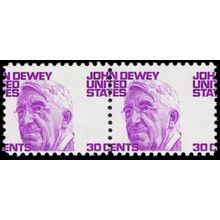 1291, Huge Misperf Error Pair 30¢ Dewey Stamps Mint NH - Stuart Katz