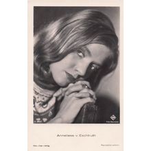 Annaliese Von Eschtruth German Film Actress Old RPC Postcard