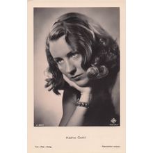 Kathe Gold Austrian Film Actress Old Real Photo RPC Postcard
