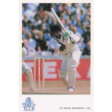 Sanjay Manjrekar India TCCB Classic Cricket Photo Postcard