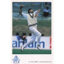 Anil Kumble Northamptonshire India TCCB Classic Cricket Photo Postcard