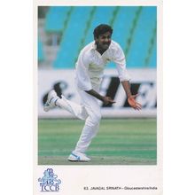 Javagal Srinath GloucestershireTCCB Classic Cricket Photo Postcard