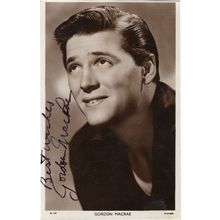 Gordon MacRae Actor Radio Host Antique Hand Signed Photo