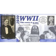 Lord Bernard Weatherill 1939 WW2 Radio Chamberlain Message Benham Hand Signed FD