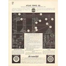 atlas fence company 1936 rust resisting chain link vintage catalog