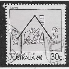 AUS 1988 30c 'LIVING TOGETHER - WELFARE' FINE USED (EBID67-166)