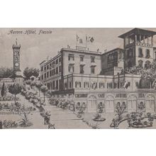 Aurore Hotel Fiesole Antique Italian Postcard