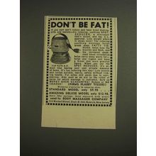 1955 Body Massager Spot Reducer Ad - Don't Be Fat