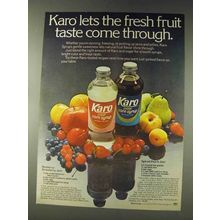 1978 Karo Corn Syrup Ad - Fresh Fruit Taste