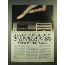 1982 Sony TC-FX500R Cassette Deck Ad - Play the Flip Side