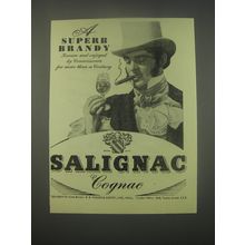 1949 Salignac Cognac Ad - A superb brandy
