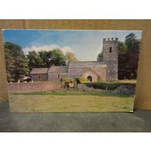 OARE CHURCH. EXMOOR.. unused postcard. Lorna Doone married John Ridd =