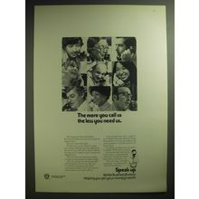 1974 Better Business Bureau Ad - The more you call us the less you need us