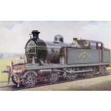 Southend On Sea LTS 4-4-2T Train Shepherds Bush Exhibition Postcard