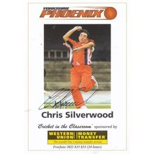 Chris Silverwood Yorkshire Phoenix Team Hand Signed Cricket Photo