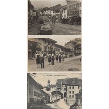 Gruyeres Switzerland Costume Street 3x RPC Postcard s