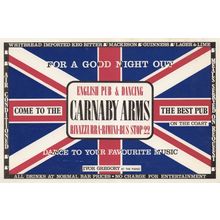 Carnaby Arms Brindisi Street Rivazzurra Italy Guinness Italian Pub Postcard