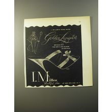 1954 I. Miller Golden Lizagator Shoes Advertisement