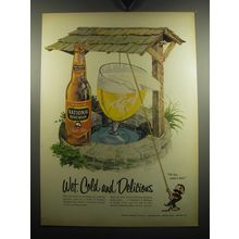 1957 National Bohemian Light Beer Advertisement - Wet, cold and delicious