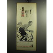 1957 National Bohemian Beer Ad - Here's an idea built for two
