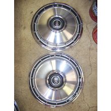 1966 67 PLYMOUTH VALIANT HUBCAPS 13" OEM 66 BARRACUDA PAIR