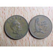Zambia 1968 2 Ngwee Coin