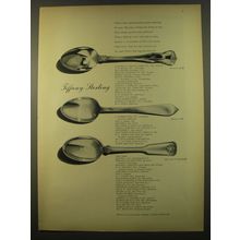 1961 Tiffany Silverware Advertisement - Provence, Faneuil, and Shell and Thread