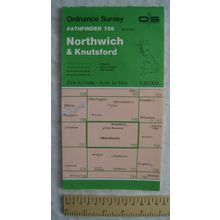 1993 OS Pathfinder map Sheet 758 SJ 67/77 Northwich & Knutsford