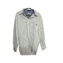 CUTTER & BUCK Fishing Jacket Mens Large Vintage Wite Button Windbreaker