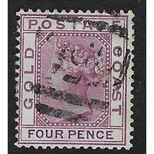 GOLD COAST 1884-91 QV 4d USED SG16