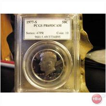 1977 S PCGS PR69DCAM Kennedy Half Dollar (F SH)