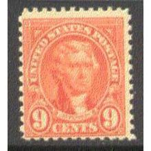 641 9c Thomas Jefferson Average Plus MNH Q1852