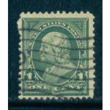 Used 279 1c Benjamin Franklin Just Clears M04298