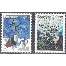 Foroyar 1997 Michel 317 - 318 Neuf ** Cote (2013) 6.00 Euro Europa CEPT