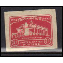 Used U525 2c Mount Vernon Very Fine Cut Square Z2877